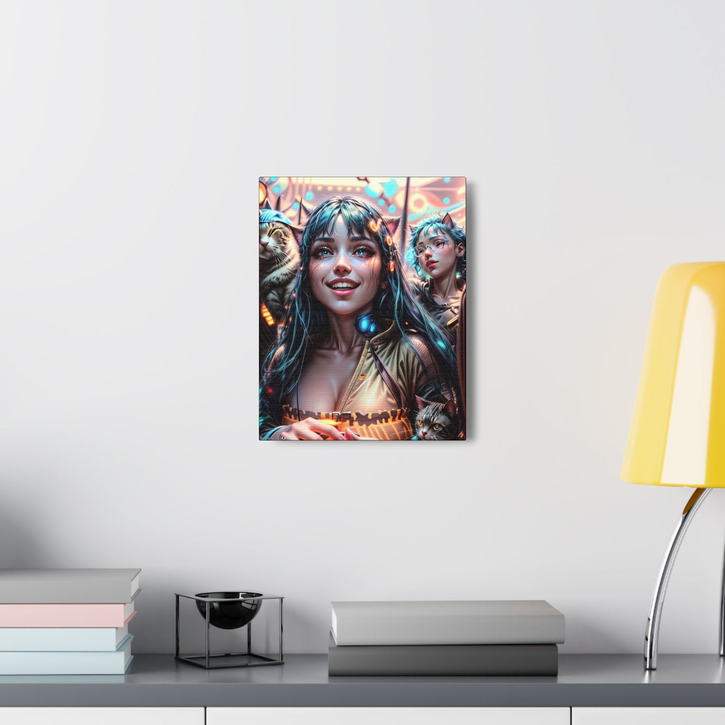 Cat Dance 🐱🪩 - Canvas Gallery Wraps: Elevate Your Space with Artistic Excellence!
