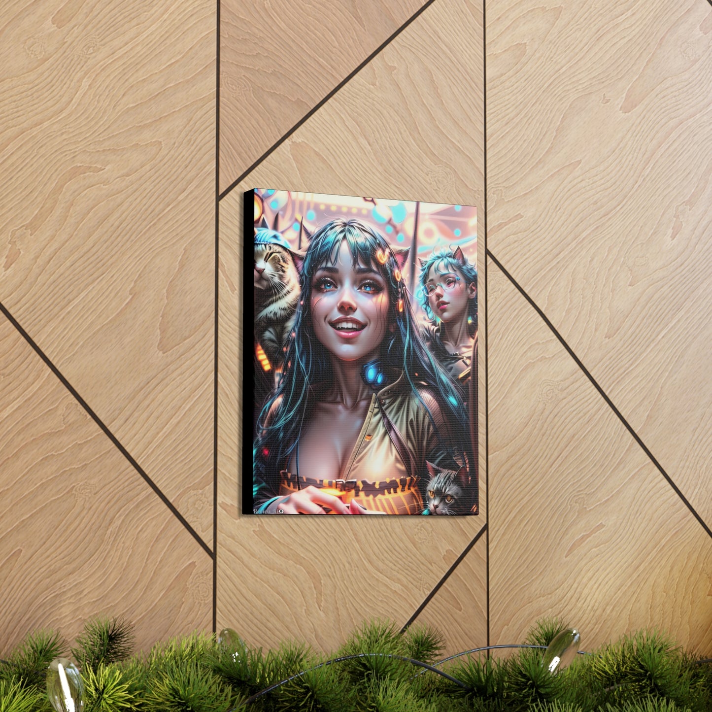 Cat Dance 🐱🪩 - Canvas Gallery Wraps: Elevate Your Space with Artistic Excellence!