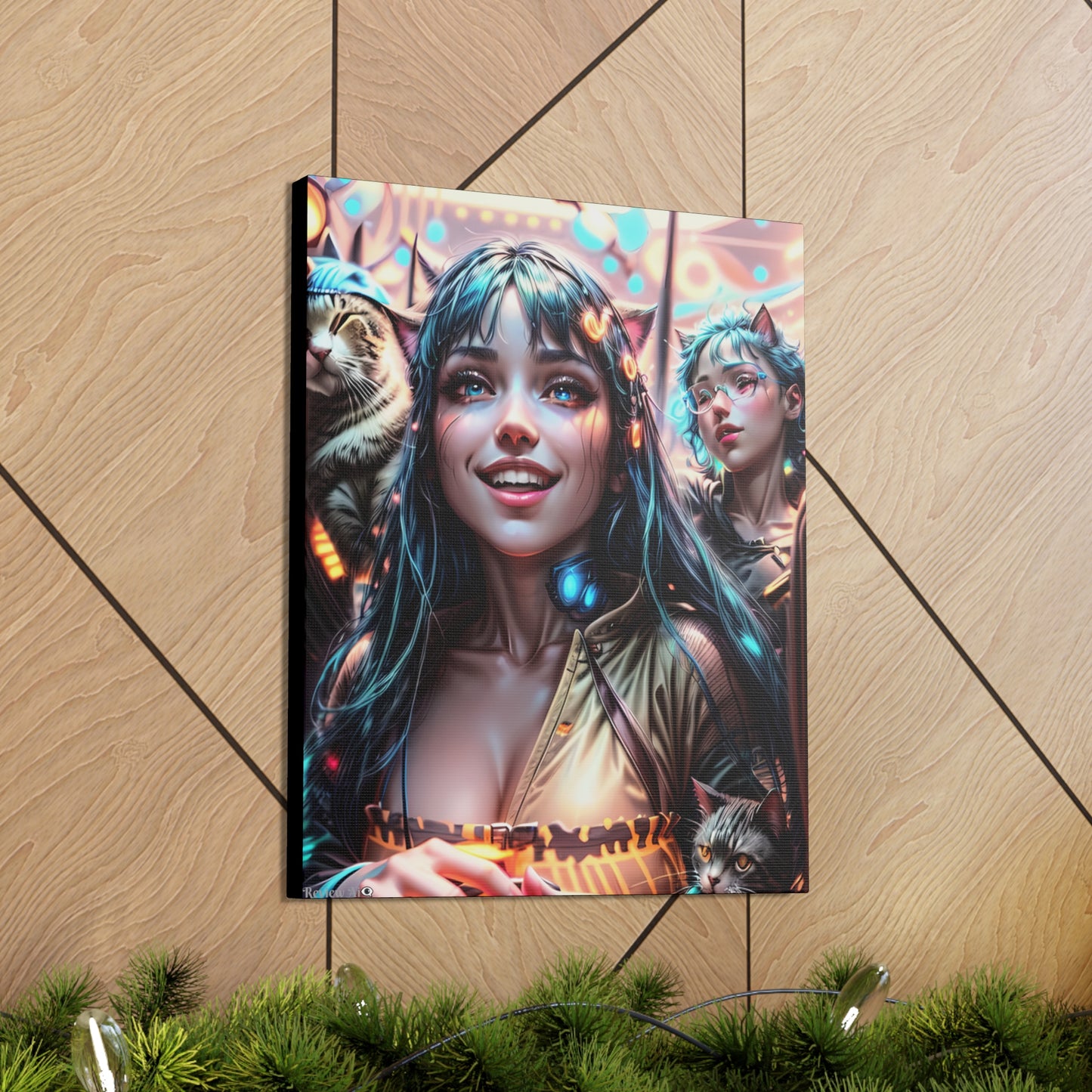 Cat Dance 🐱🪩 - Canvas Gallery Wraps: Elevate Your Space with Artistic Excellence!