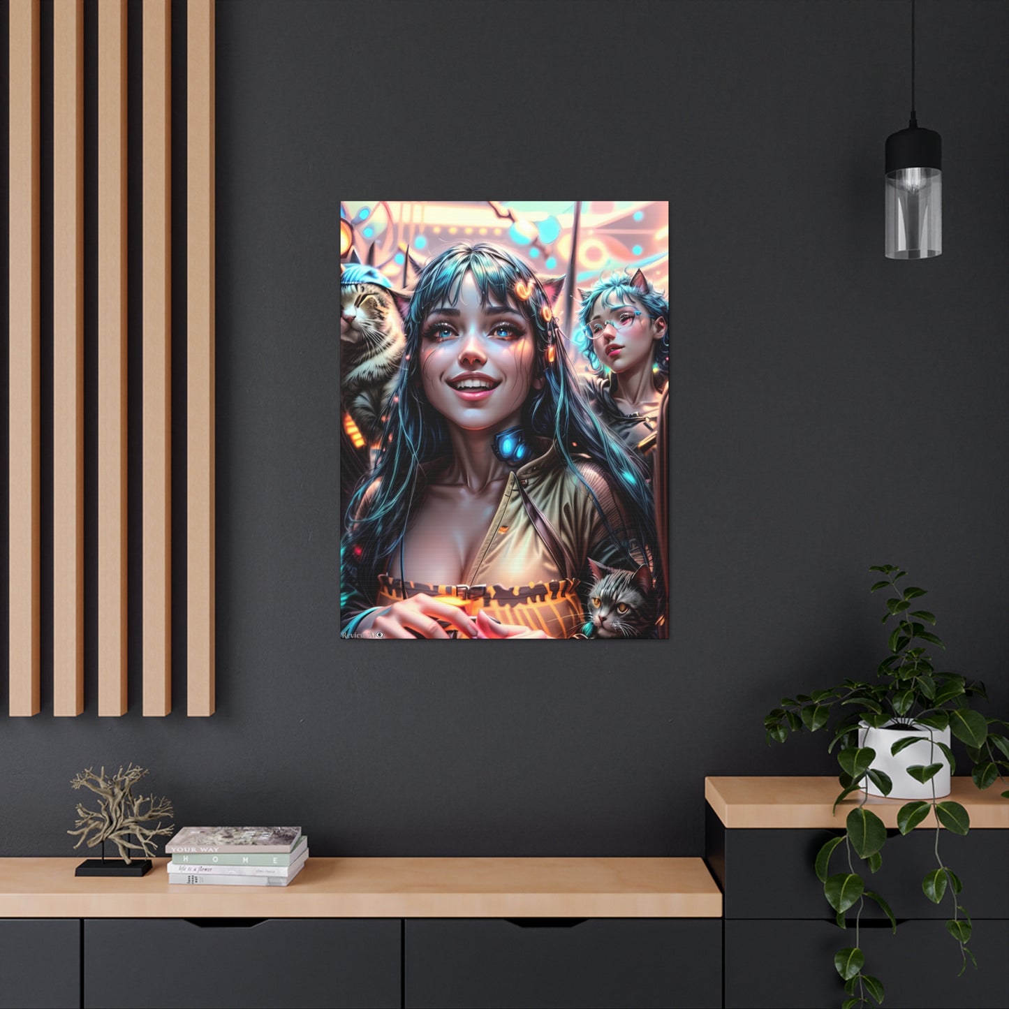 Cat Dance 🐱🪩 - Canvas Gallery Wraps: Elevate Your Space with Artistic Excellence!