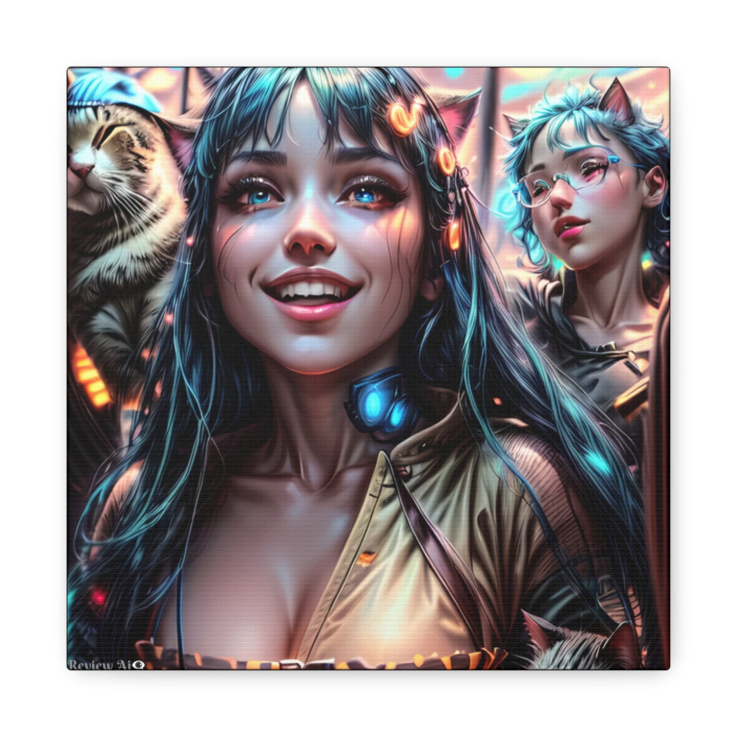 Cat Dance 🐱🪩 - Canvas Gallery Wraps: Elevate Your Space with Artistic Excellence!