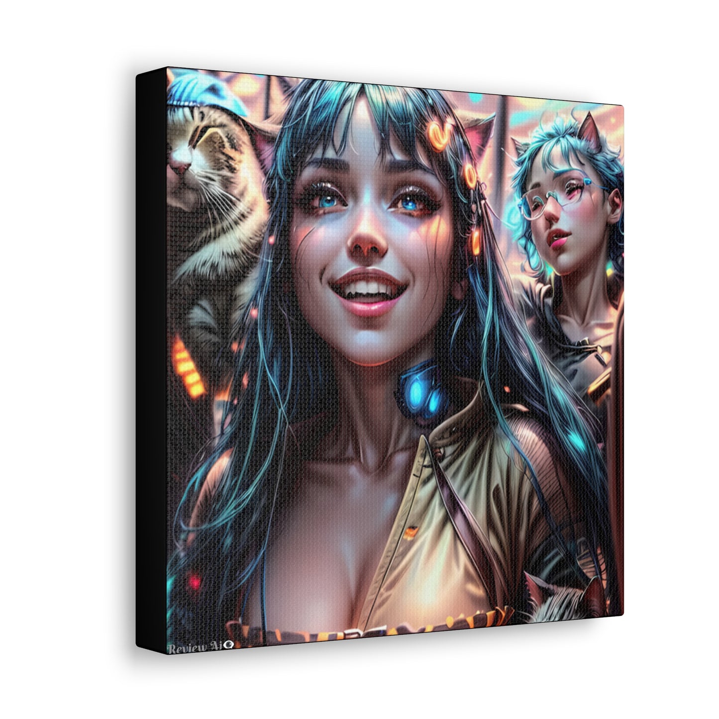 Cat Dance 🐱🪩 - Canvas Gallery Wraps: Elevate Your Space with Artistic Excellence!