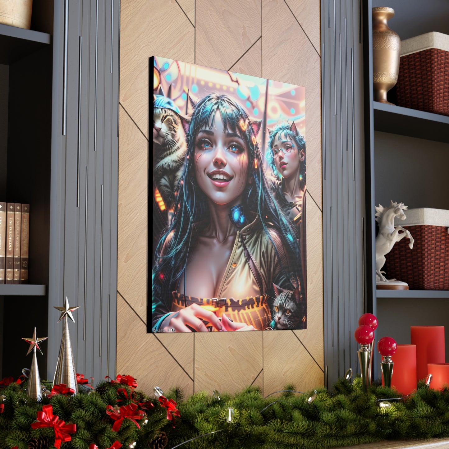 Cat Dance 🐱🪩 - Canvas Gallery Wraps: Elevate Your Space with Artistic Excellence!