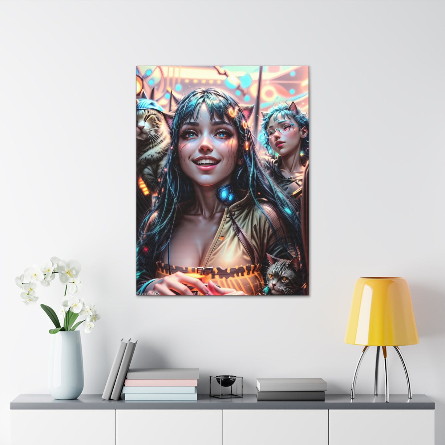 Cat Dance 🐱🪩 - Canvas Gallery Wraps: Elevate Your Space with Artistic Excellence!