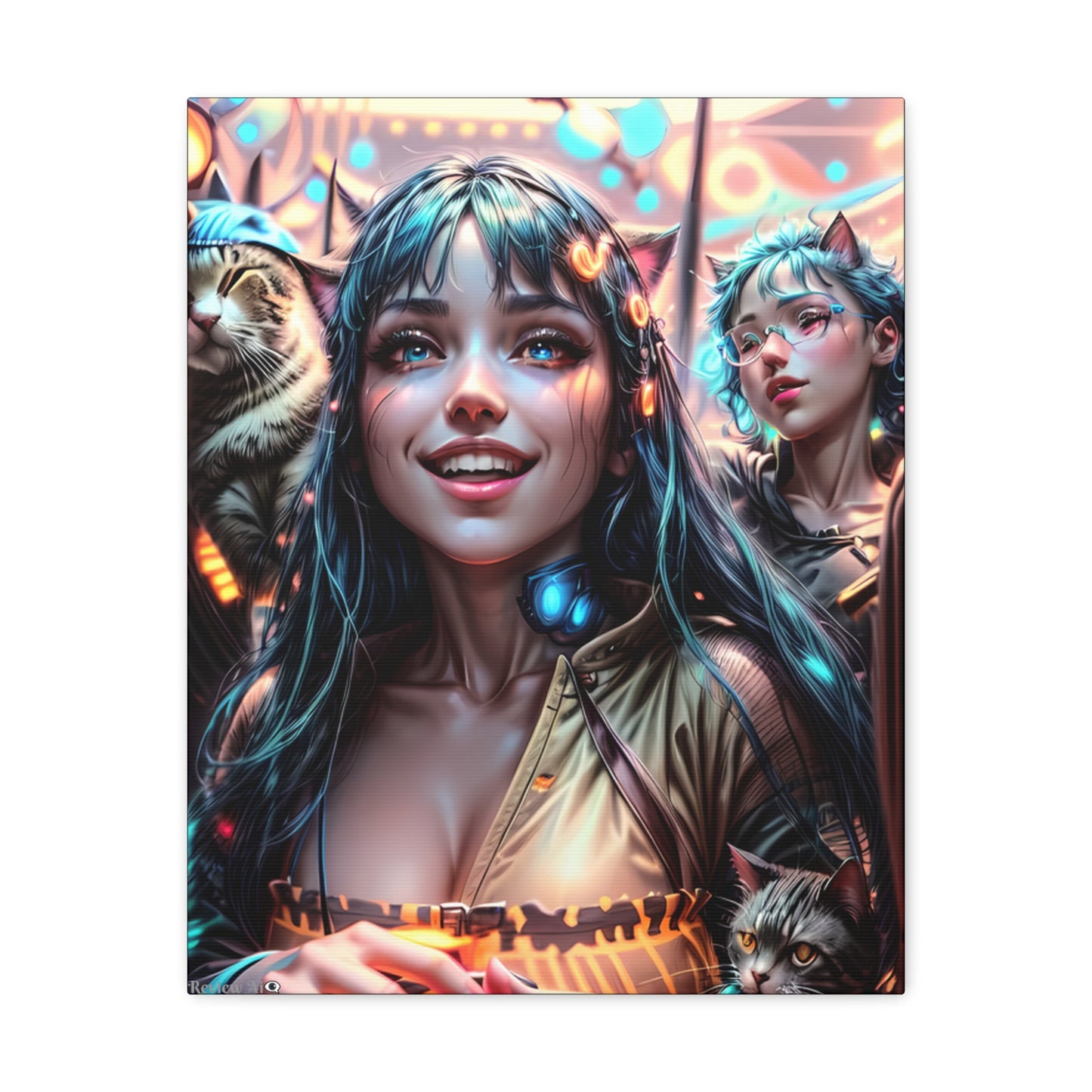 Cat Dance 🐱🪩 - Canvas Gallery Wraps: Elevate Your Space with Artistic Excellence!