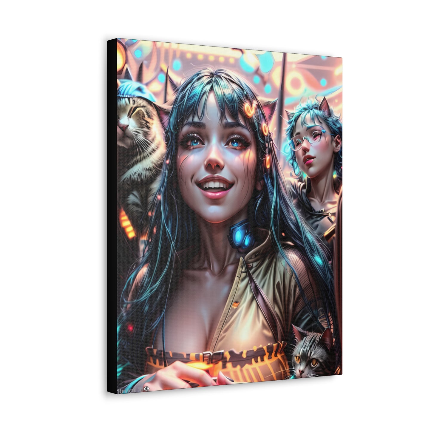 Cat Dance 🐱🪩 - Canvas Gallery Wraps: Elevate Your Space with Artistic Excellence!