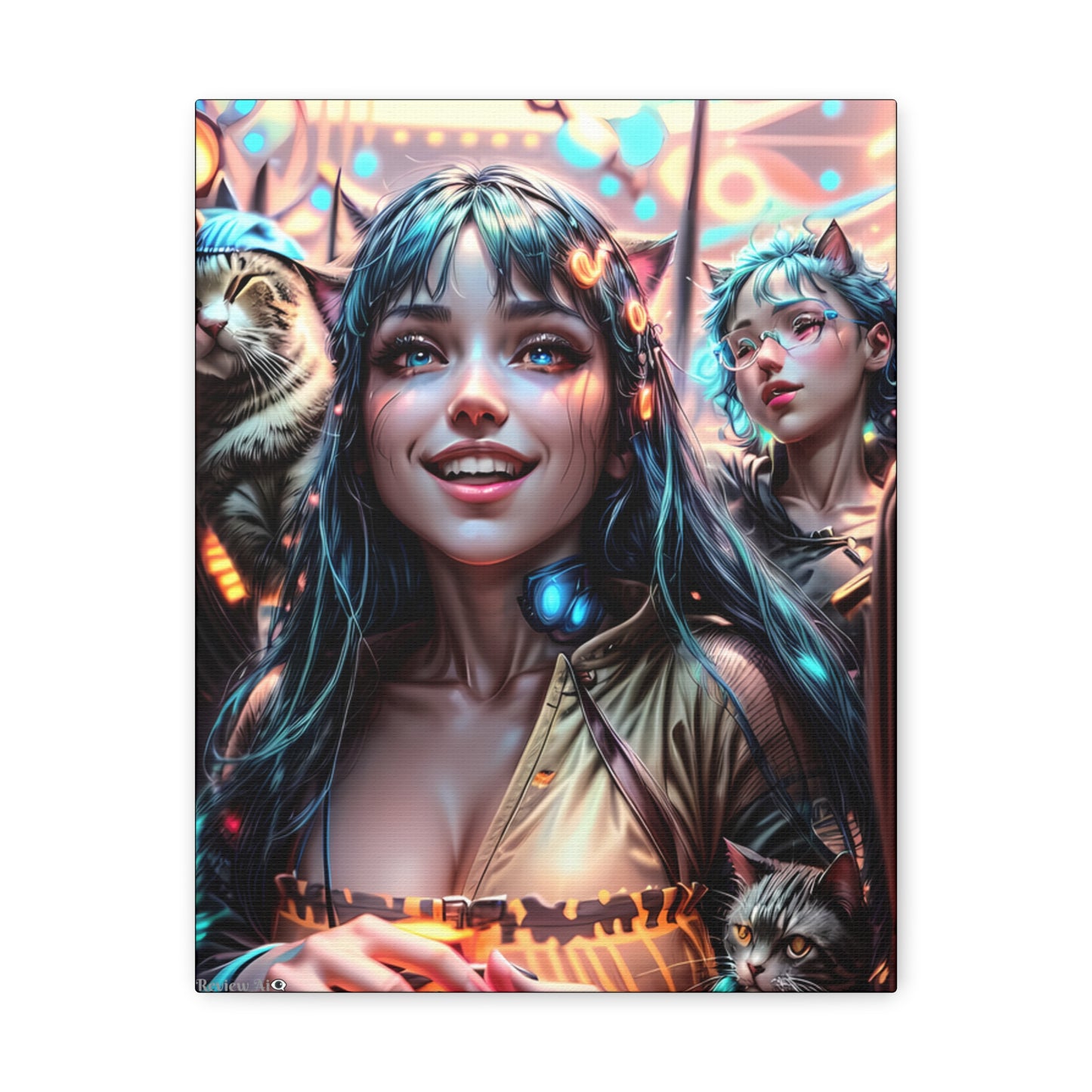 Cat Dance 🐱🪩 - Canvas Gallery Wraps: Elevate Your Space with Artistic Excellence!