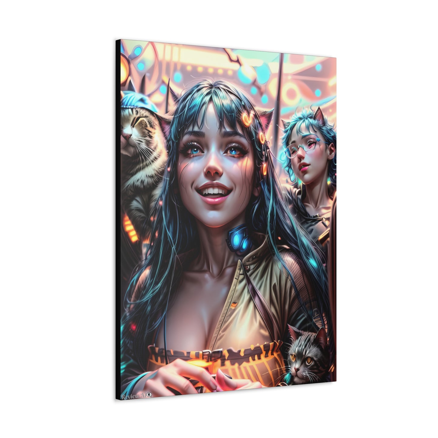 Cat Dance 🐱🪩 - Canvas Gallery Wraps: Elevate Your Space with Artistic Excellence!