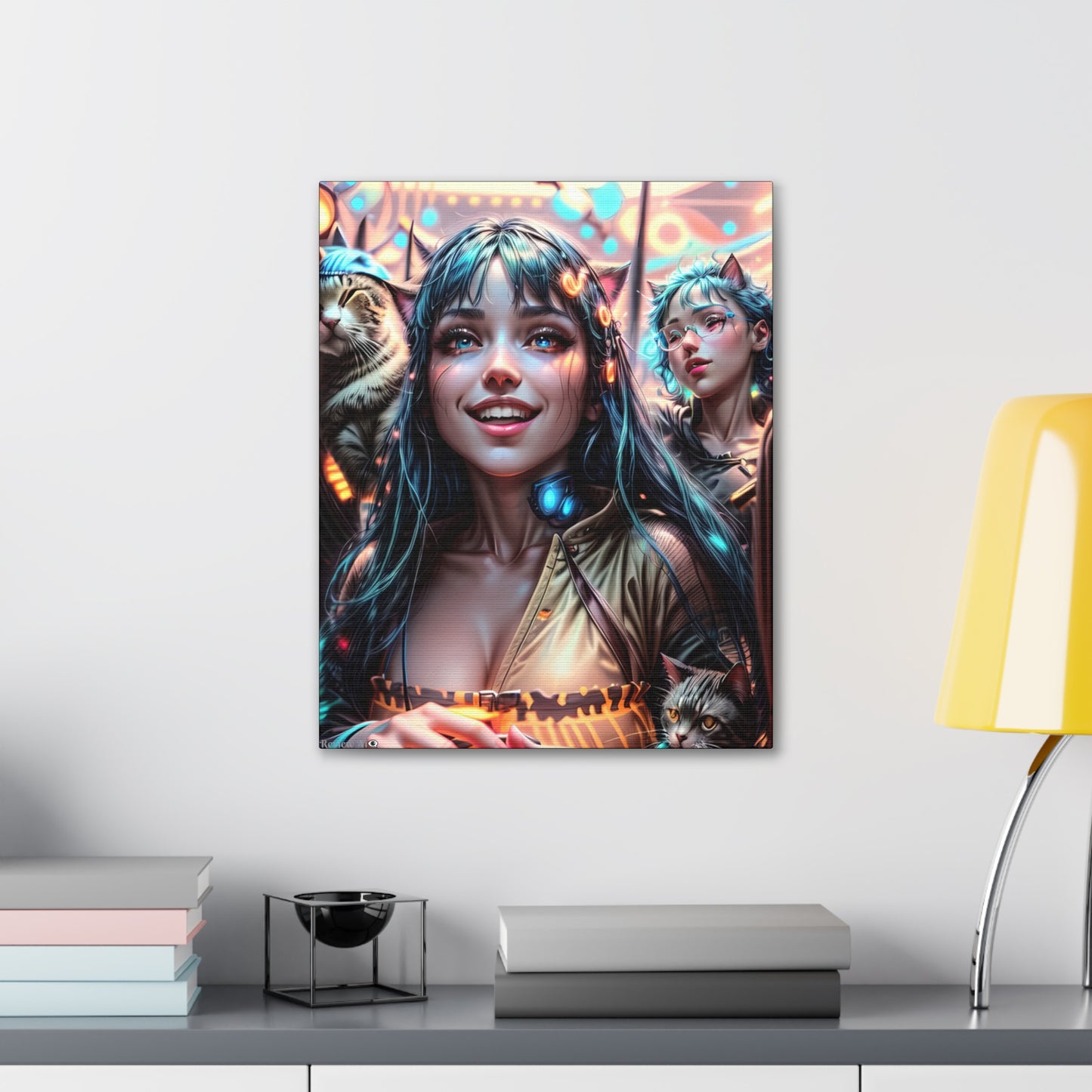 Cat Dance 🐱🪩 -  Canvas Gallery Wraps: Elevate Your Space with Artistic Excellence!