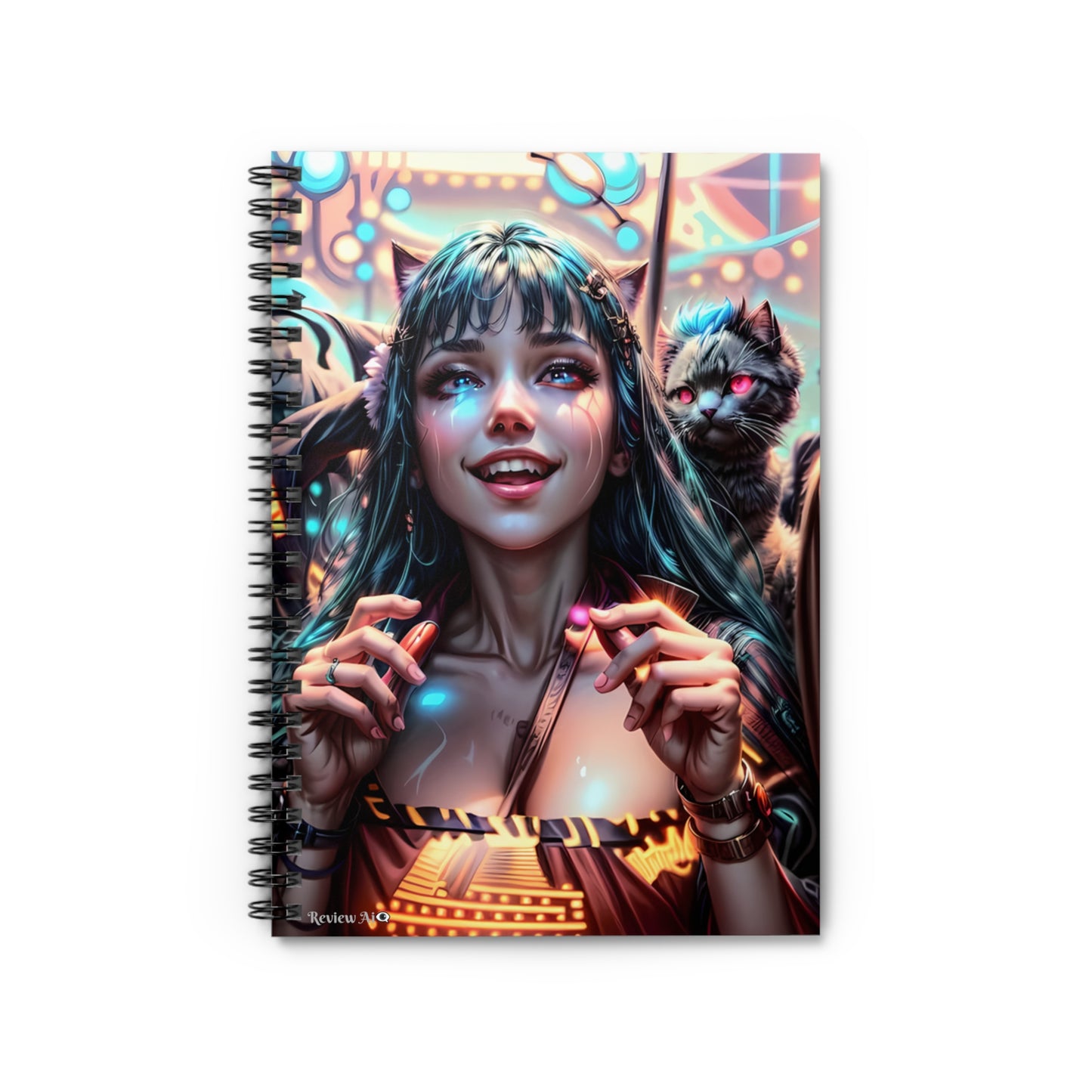 Cute & Creative Cat Dance 🐱🪩 - Spiral Notebook: Perfect for Your Young & Vibrant Life